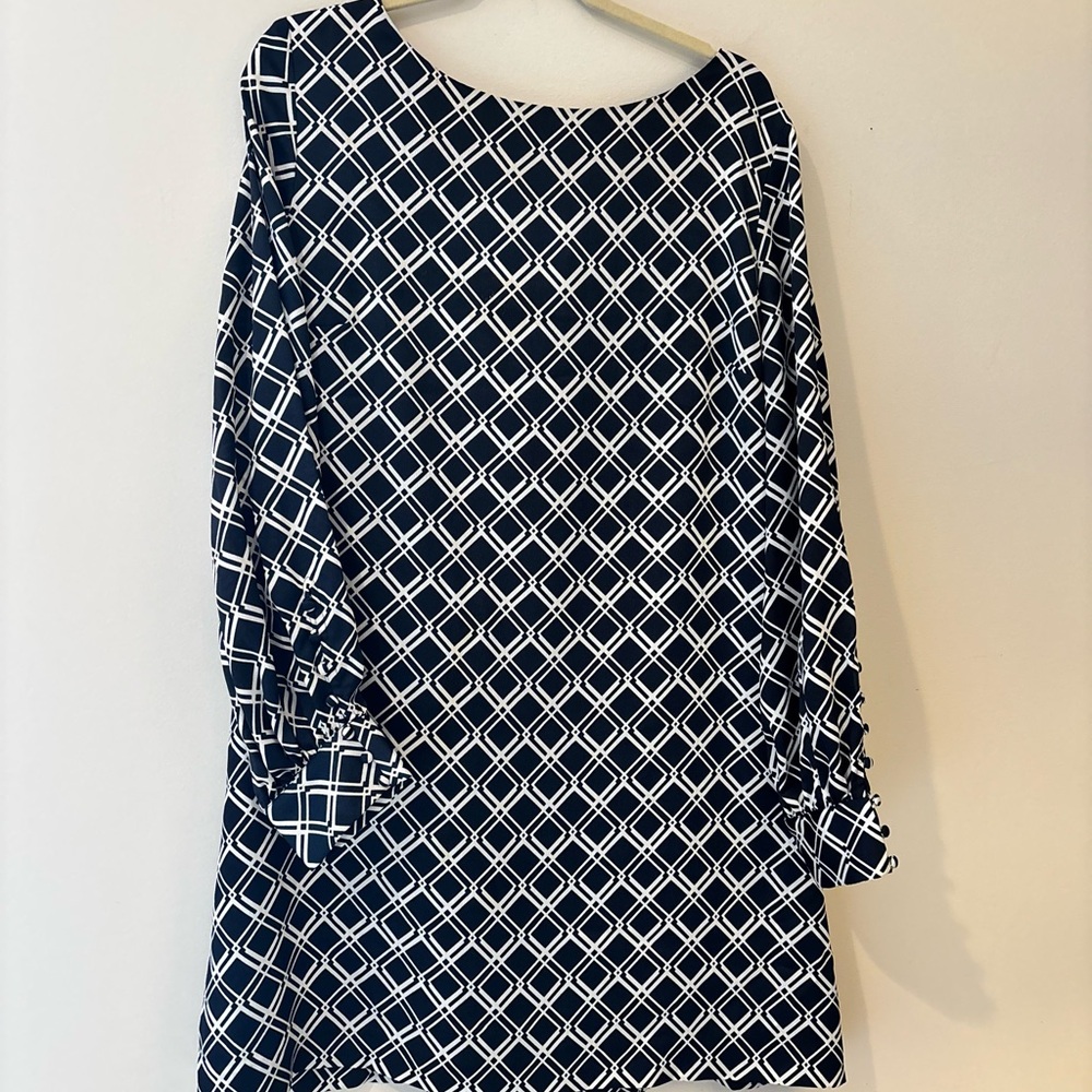 Banana Republic Black and White Checkered Dress